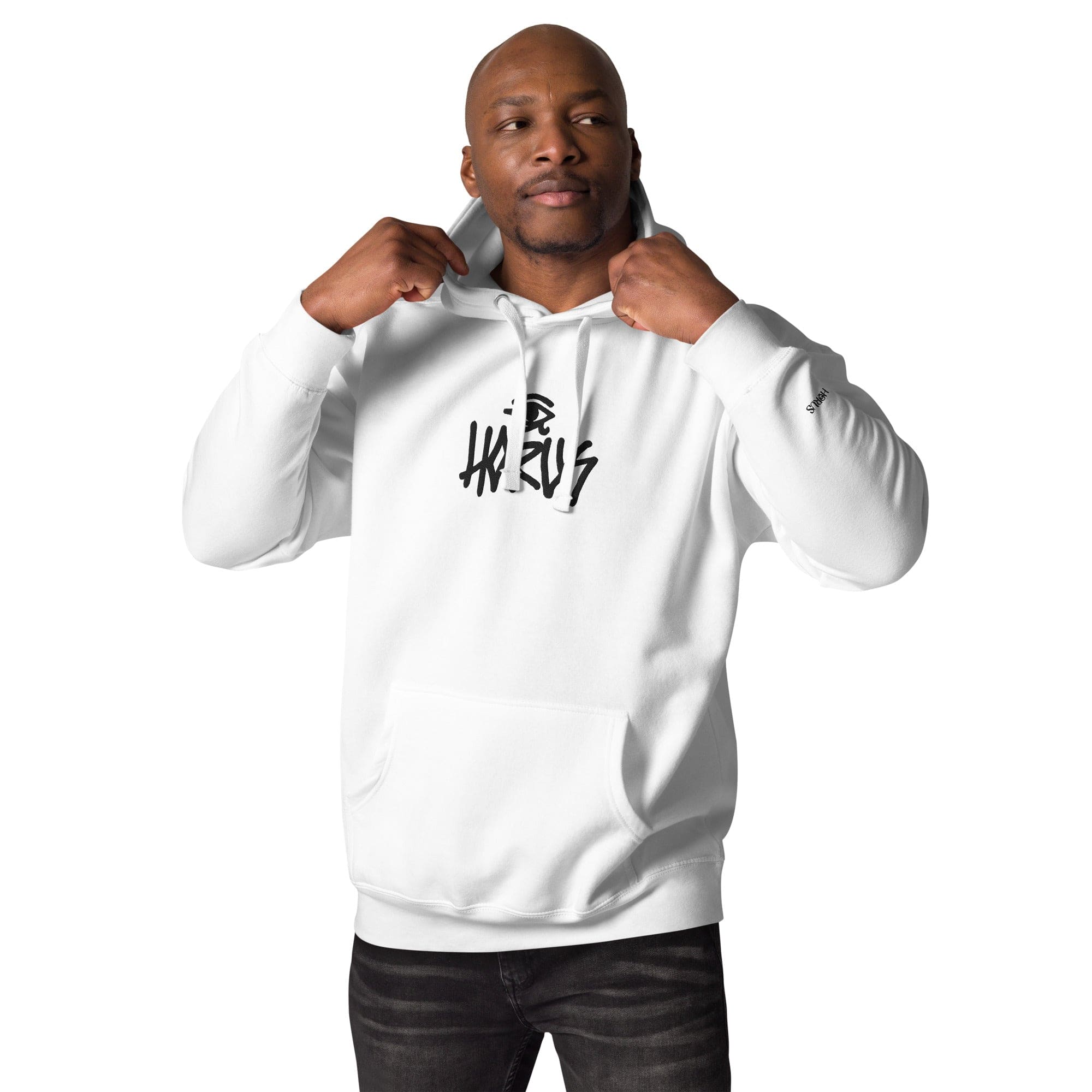 HORUS® SWEAT À CAPUCHE HORUS #TRASH - BLANC