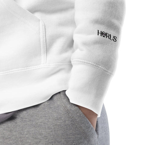 HORUS® SWEAT À CAPUCHE HORUS #TRASH - BLANC
